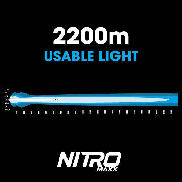 NITRO 180 Maxx 9" LED Driving Light (Pair) Including Harness Driving Lights