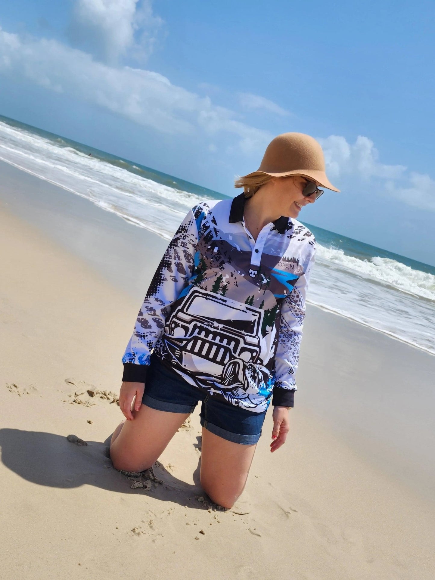 Open Cut Off-Grid Fishing Shirt Fishing Shirt