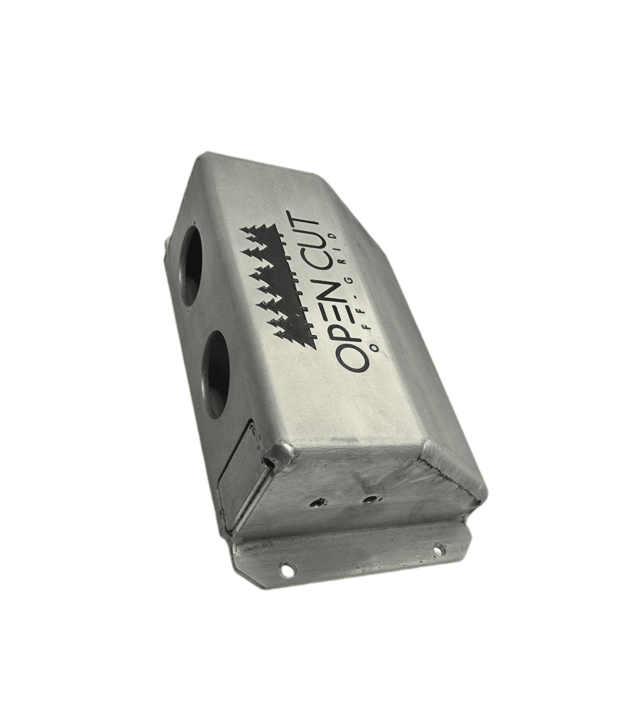 Open Cut Off-Grid Surface Mount Aux Panel (Silver) Surface Mount Accessory Panel