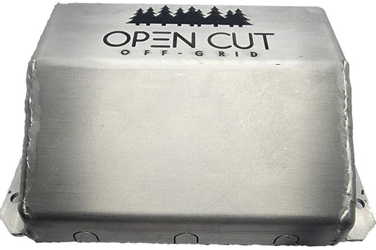 Open Cut Off-Grid Surface Mount Aux Panel (Silver) Surface Mount Accessory Panel