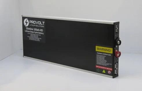 Provolt 105ah Super Slimline (High Discharge) Deep Cycle Battery Lithium Batteries