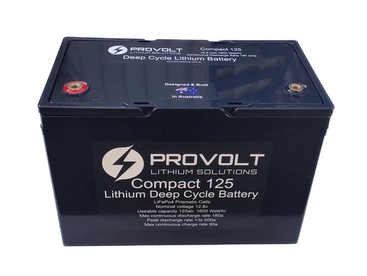 Provolt 125ah Compact Deep Cycle Battery Lithium Batteries