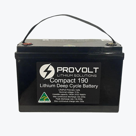 Provolt 190ah Compact Deep Cycle Battery Lithium Batteries