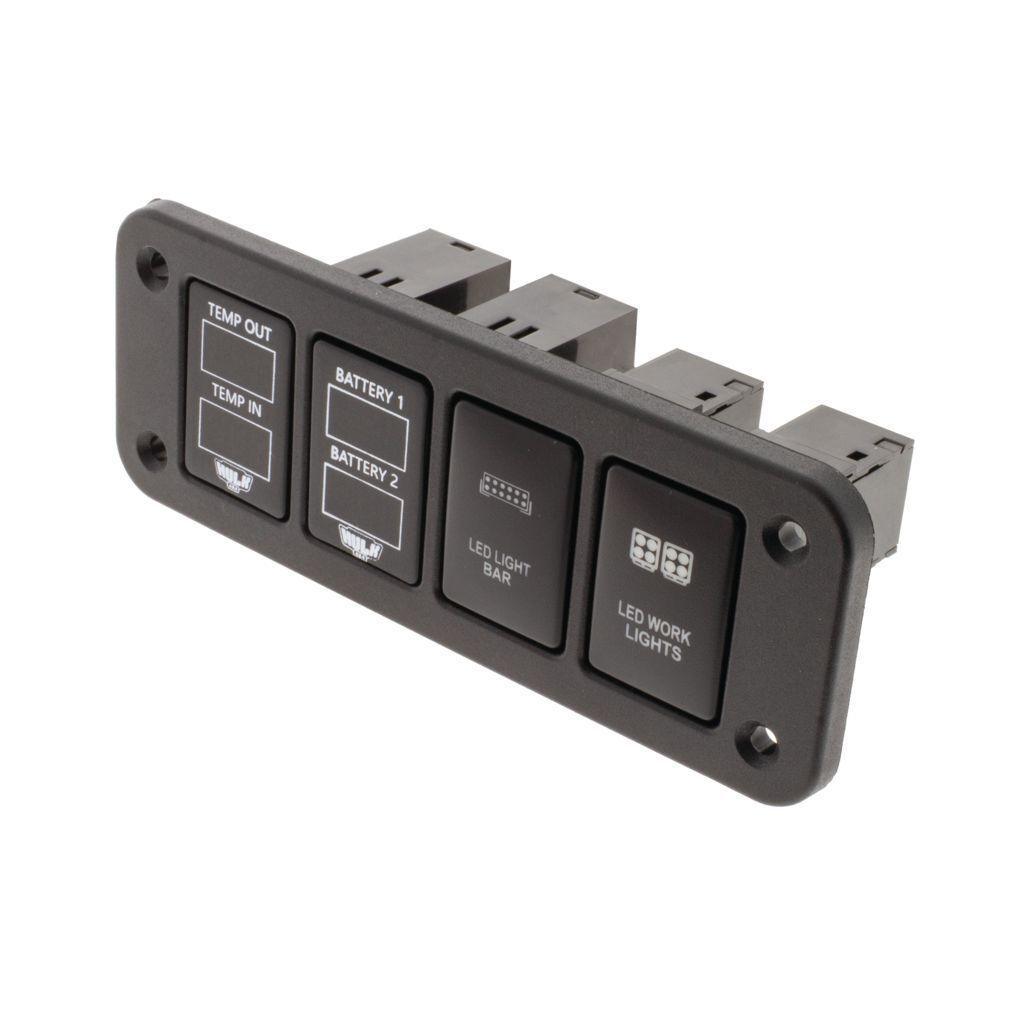 Quad Flush Mount Switch Panel - Early Toyota Flush Mount Accessory Panel