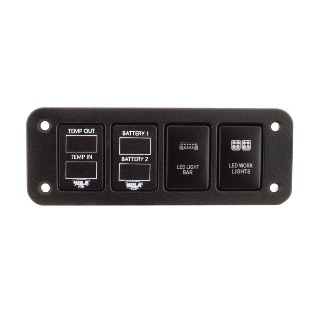 Quad Flush Mount Switch Panel - Early Toyota Flush Mount Accessory Panel