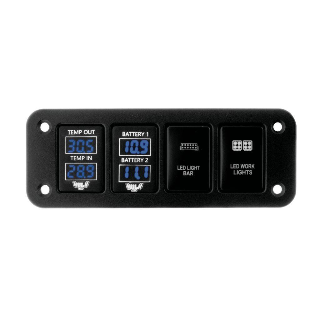 Quad Flush Mount Switch Panel - Late Toyota Flush Mount Accessory Panel