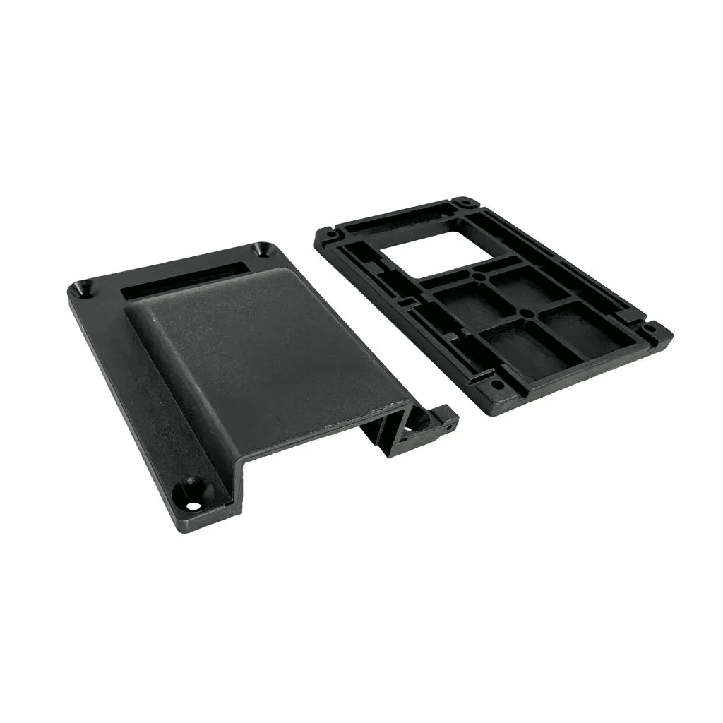 Slimline Single Surface Mount 50A Anderson Plug Housing Black Anderson Surface Mount
