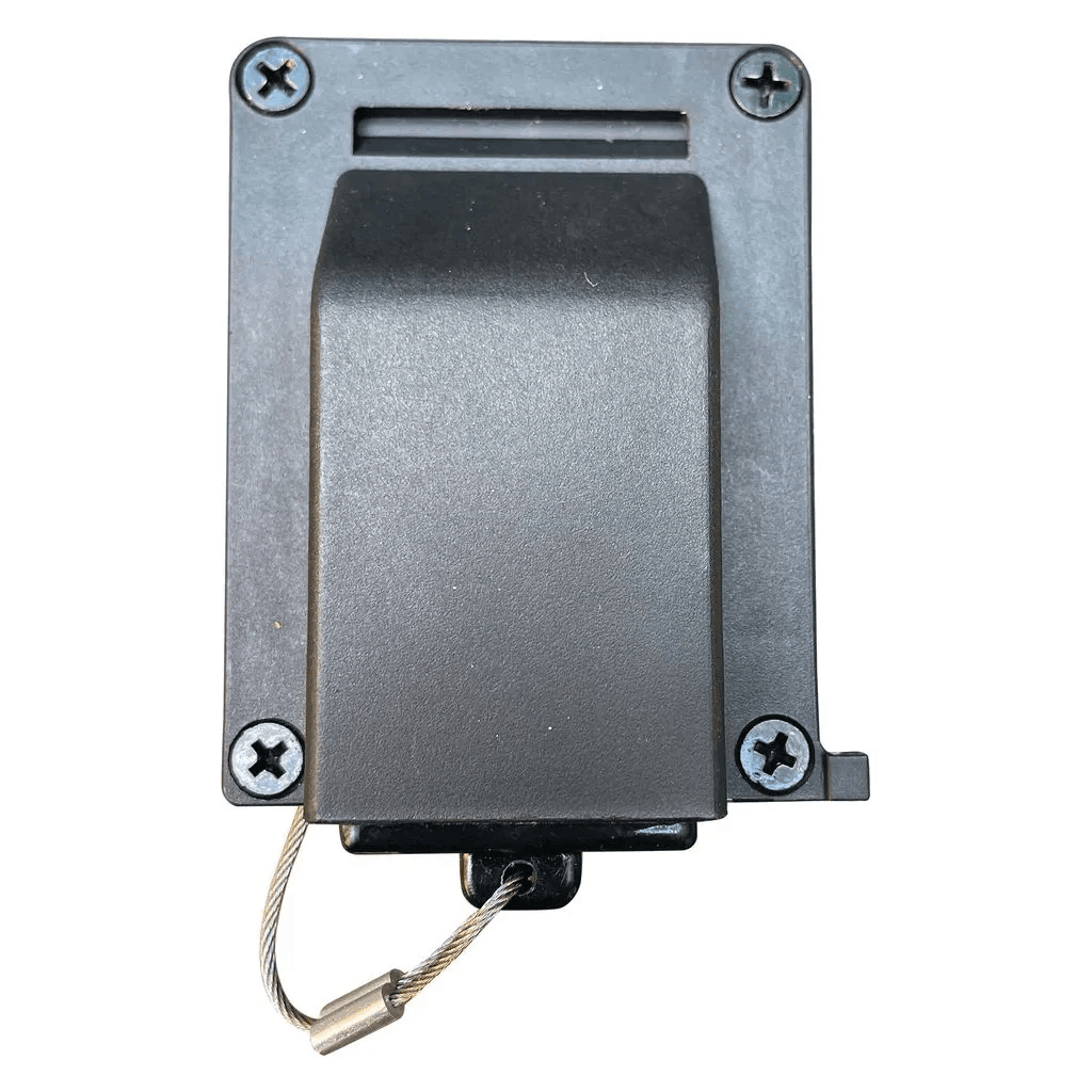 Slimline Single Surface Mount 50A Anderson Plug Housing Black Anderson Surface Mount