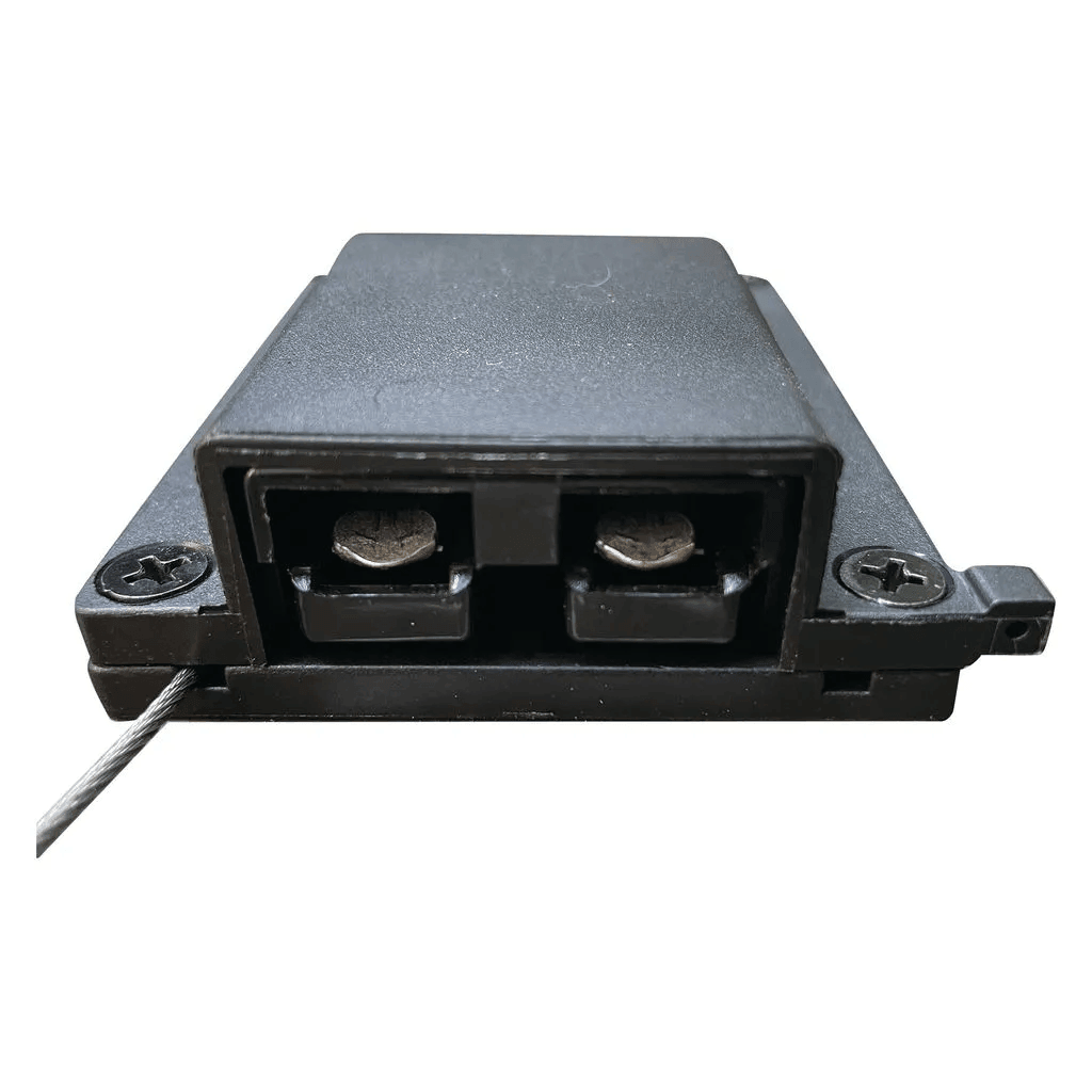 Slimline Single Surface Mount 50A Anderson Plug Housing Black Anderson Surface Mount