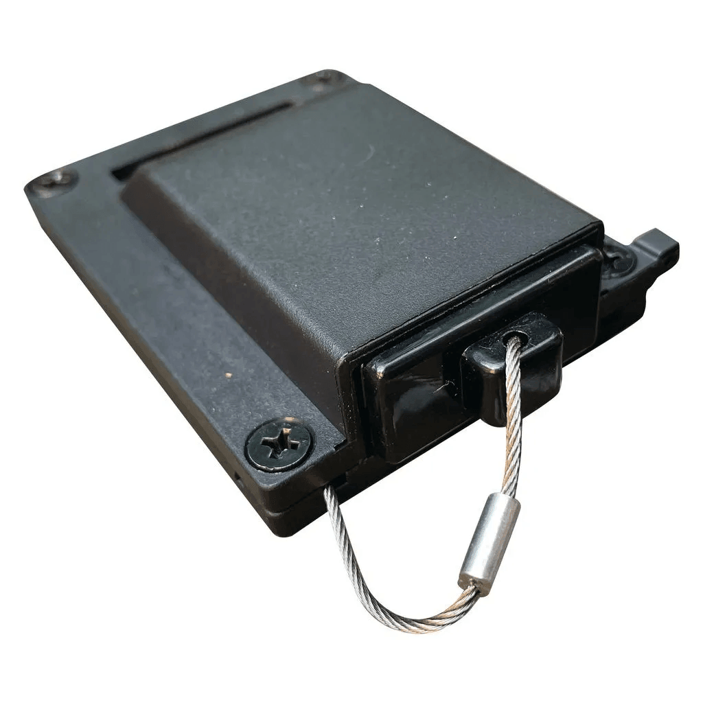 Slimline Single Surface Mount 50A Anderson Plug Housing Black Anderson Surface Mount