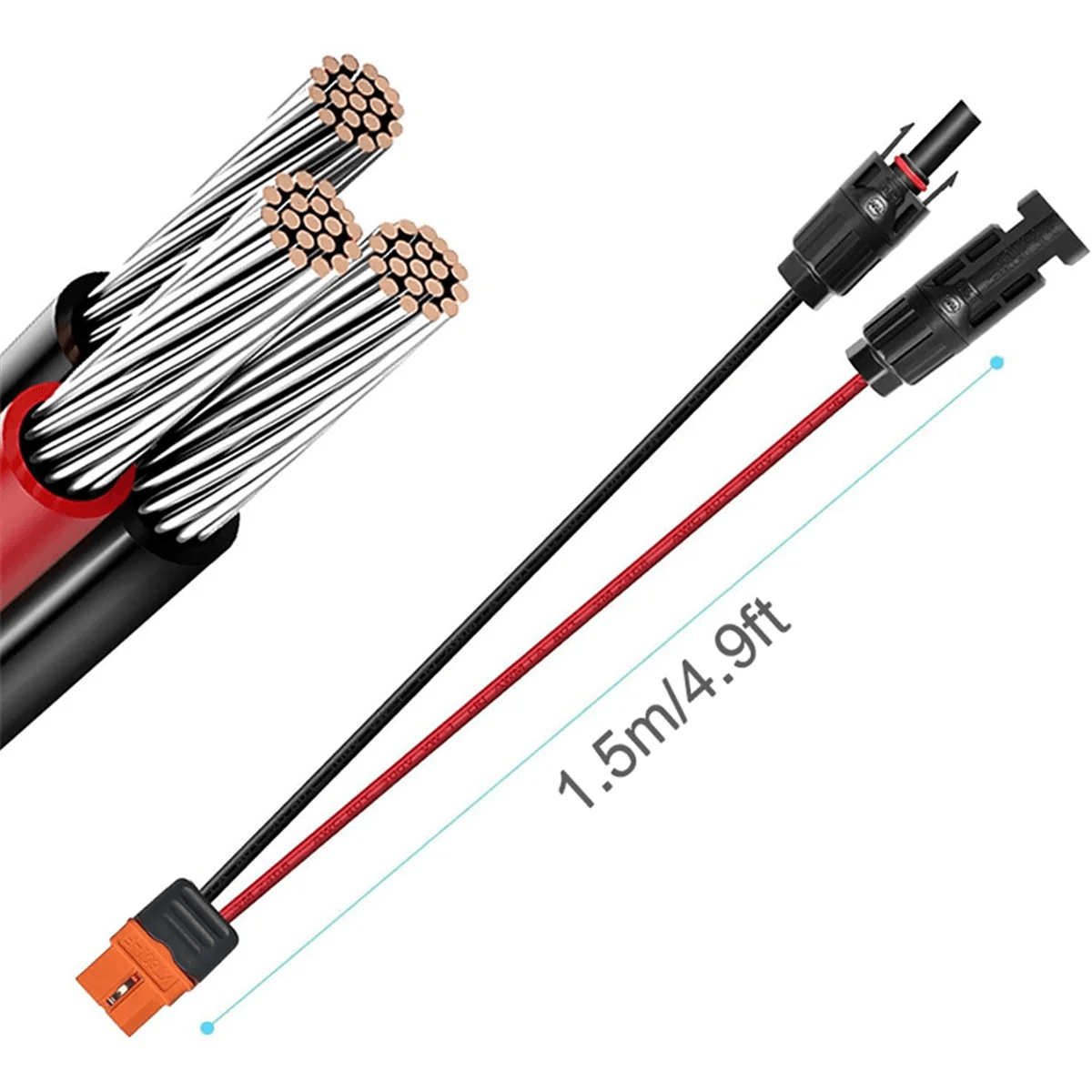 Solar mc4 Connector to XT60i Adapter Cable Solar Cable