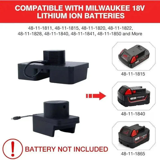 Starlink Mini Adapter for Milwaukee 18v Batteries Provides power supply for Starlink Mini(No Batteries) Starlink Cables & Adaptors