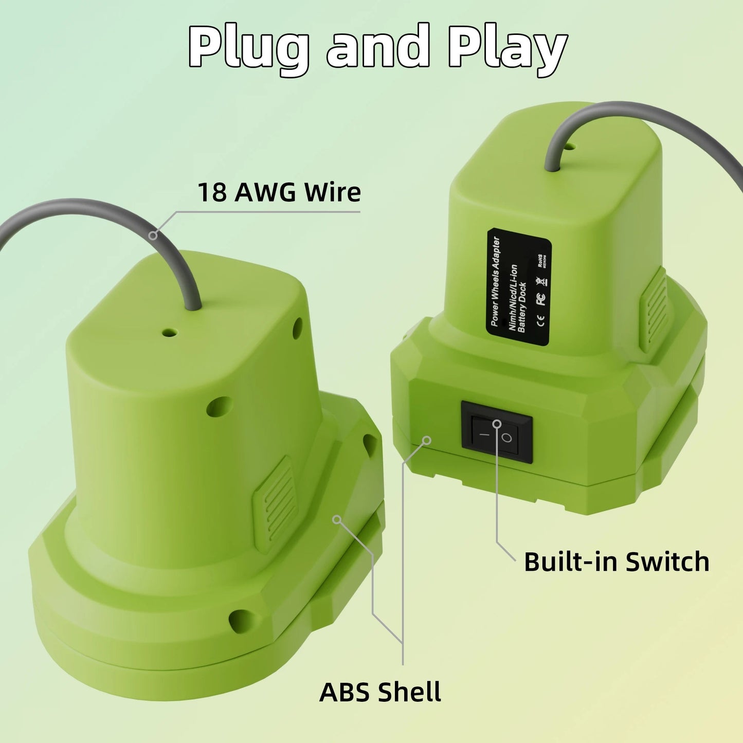 Starlink Mini Battery Adapter Power Cable for Makita Ryobi Milwaukee Dewalt 1M Cable Charger Adapter to DC Power Cable Cord Plug