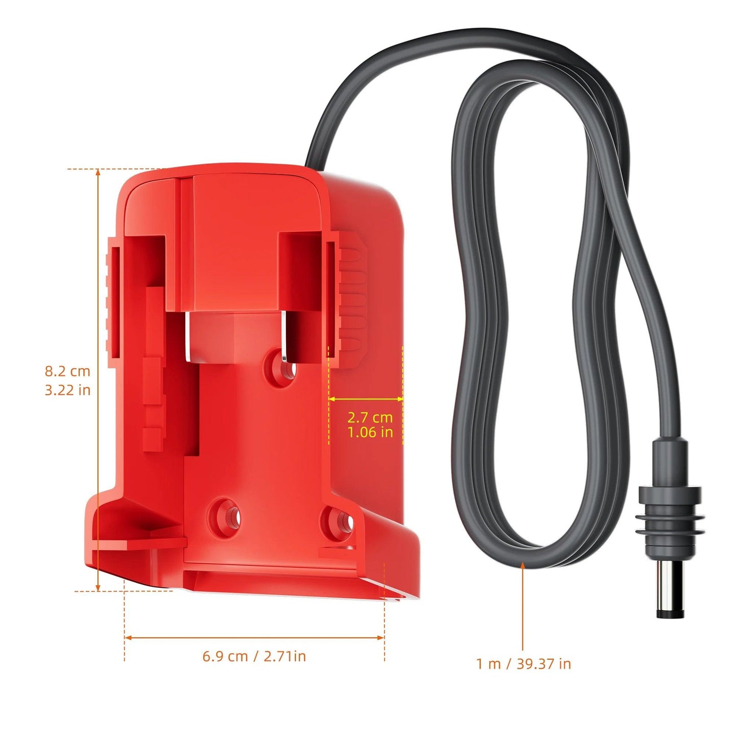 Starlink Mini Power Cable 1M for Milwaukee Battery Starlink Mini Milwaukee Charger Adapter to DC Power 18AWG Cable Cord Plug Starlink Cables & Adaptors