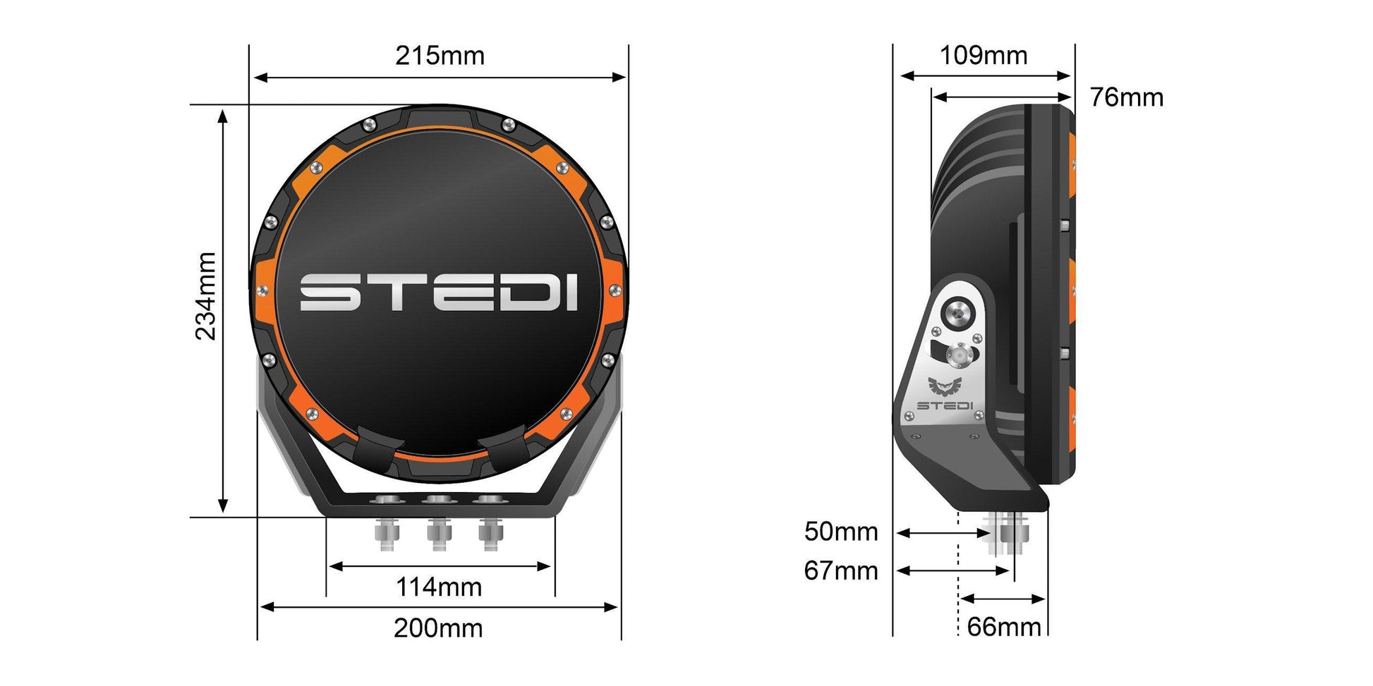 STEDI Type-X ™ Pro LED Driving Lights Driving Lights
