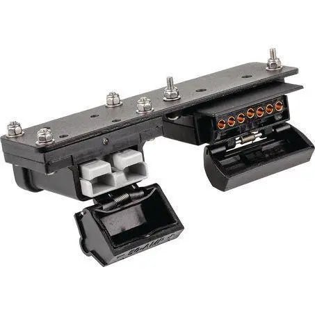 Towbar Mounting Bracket 7 Pin Trailer Plug & 50a Anderson Connectors Towbar Bracket