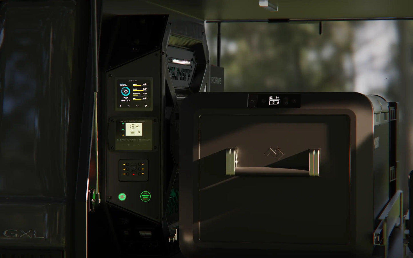 Voyager Digital System LEFT 3000W/100A Inverter-Charger 40DC inc SIMARINE SCQ50 Canopy Power Systems