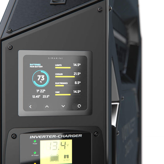 Voyager Digital System LEFT 3000W/100A Inverter-Charger 40DC inc SIMARINE SCQ50 Canopy Power Systems