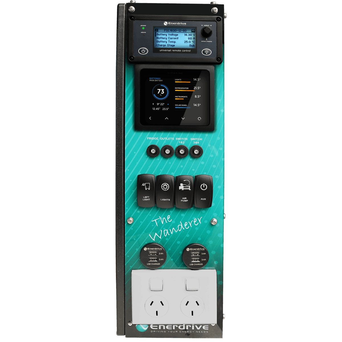 Wanderer 1600w Combi - 40ADC Inc Simarine Power Systems