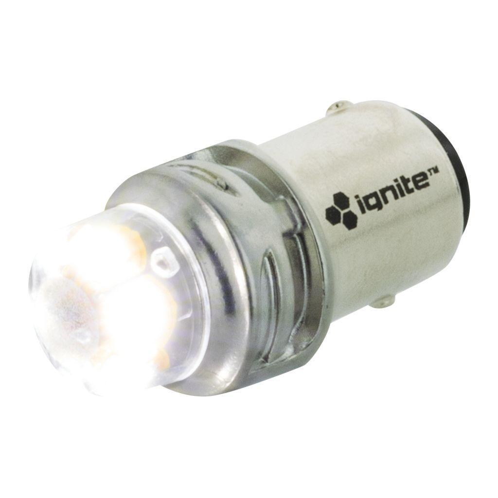 BA15s White 12/24V 900 Lumens (PKT2) LED Signalling Globes