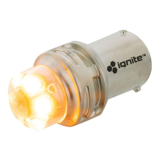 BAU15s Base Amber 12/24V 900 Lumens (PKT2) LED Signalling Globes