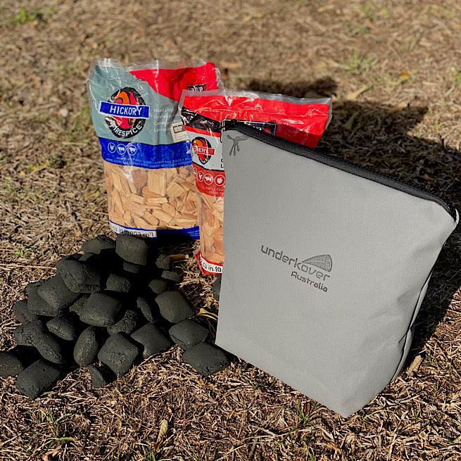 Canvas Camp Oven Bag / Charcoal Bag Combo (9 quart cast iron or 12 inch spun steel) Canvas Products