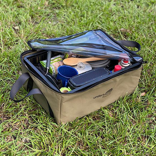 Canvas Clear Top Bag With Collapsible Crate Canvas Products