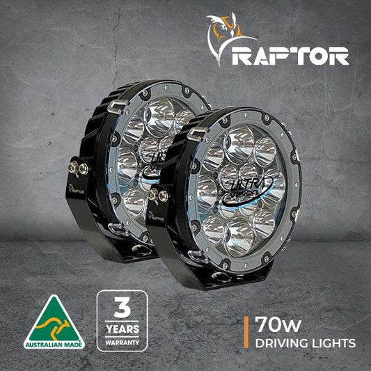 Raptor 70 LED 7″ Driving Light (Pair) Driving Lights