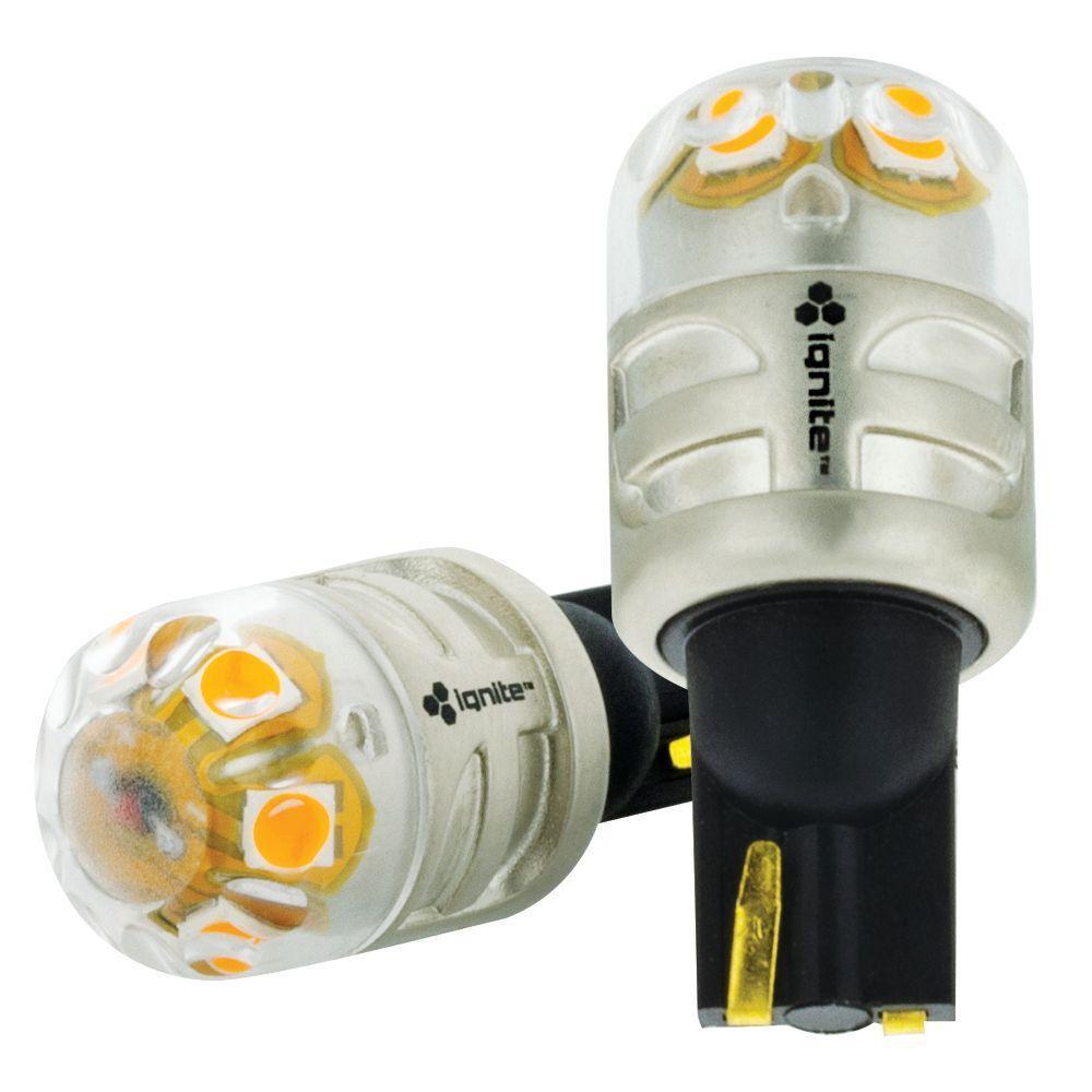 T10 Wedge White 12V 400 Lumens (PKT2) LED Signalling Globes