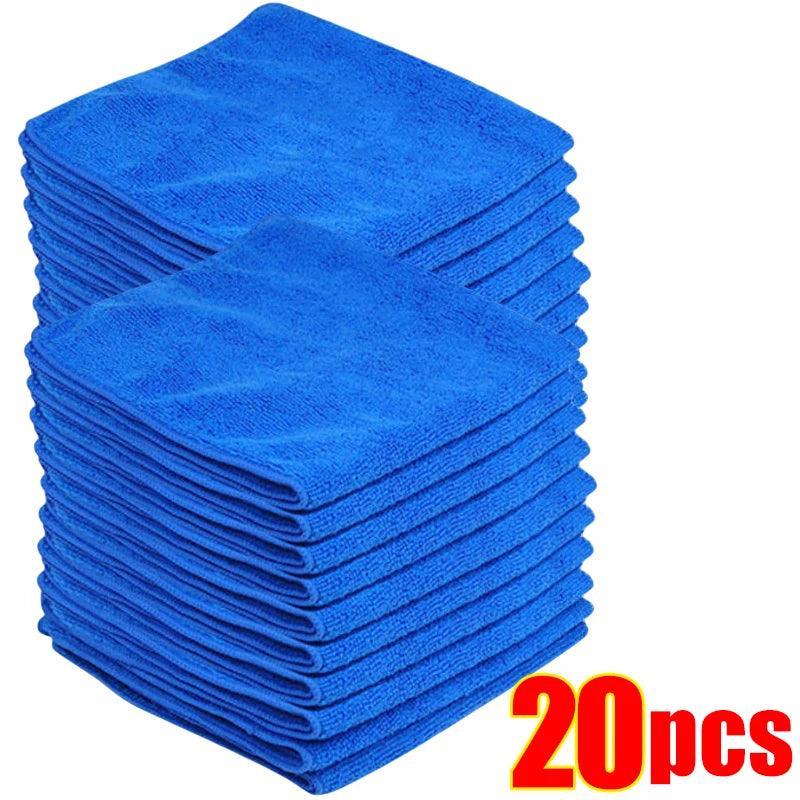 1-20Pcs Microfiber Towels Car Wash Drying Cloth Towel Household Cleaning Cloths Auto Detailing Polishing Cloth Home Clean Tools Microfibre Towel