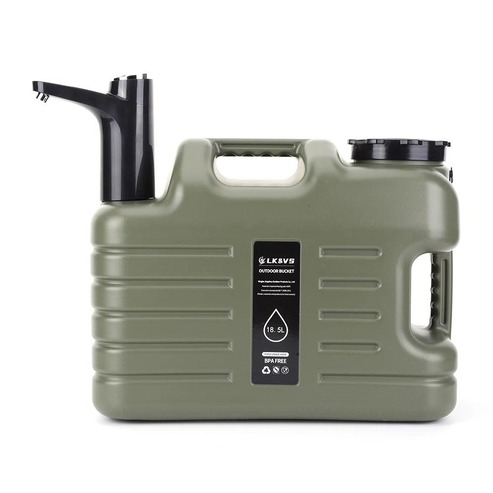 11L Outdoor Water Bin Large Capacity Portable Camp Water Bag with with Electric Water Pump Water Dispenser for Camping Picnic Water Pump