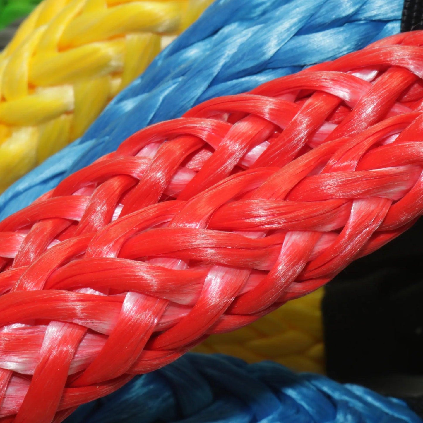 17T 38,000 Lbs Break Strength Synthetic Soft Shackle 1/2" X 22 Inch Rugged Shackles with Protective Sleeve For Vehicle Recovery Soft Shackle