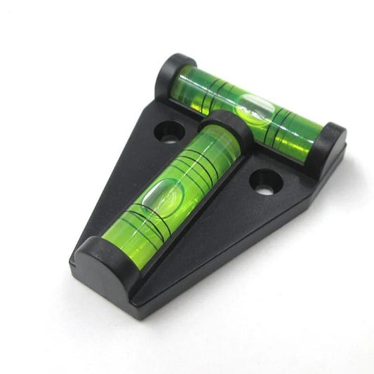 1pcs Mini T - Type Spirit Level Plastic Measuring Vertical and Horizontal Adjuster Trailer Motorhome Boat Accessories Parts - Mini Level - Open Cut Off - Grid