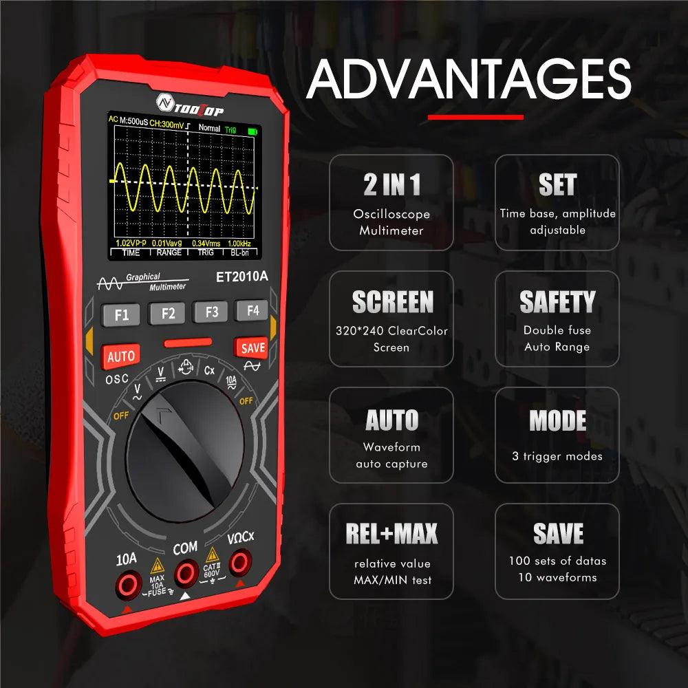 2 In 1 Digital Multimeter & Oscilloscope Multimeter