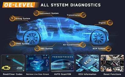 2024 FOXWELL NT1009 OBD2 Bluetooth Car Scanner OBD Scanner