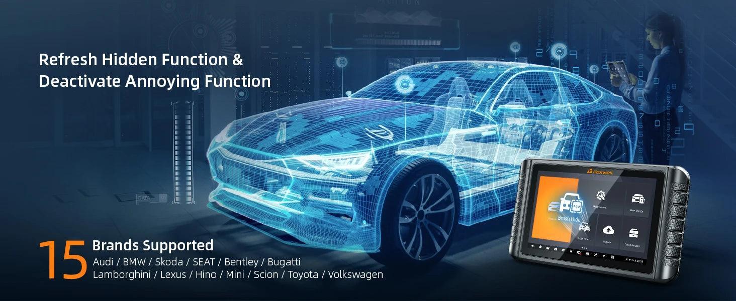 2024 FOXWELL NT1009 OBD2 Bluetooth Car Scanner OBD Scanner