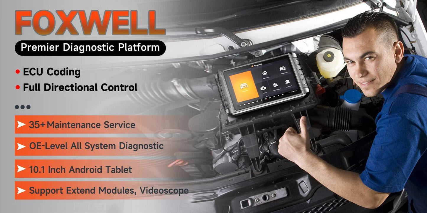 2024 FOXWELL NT1009 OBD2 Bluetooth Car Scanner OBD Scanner