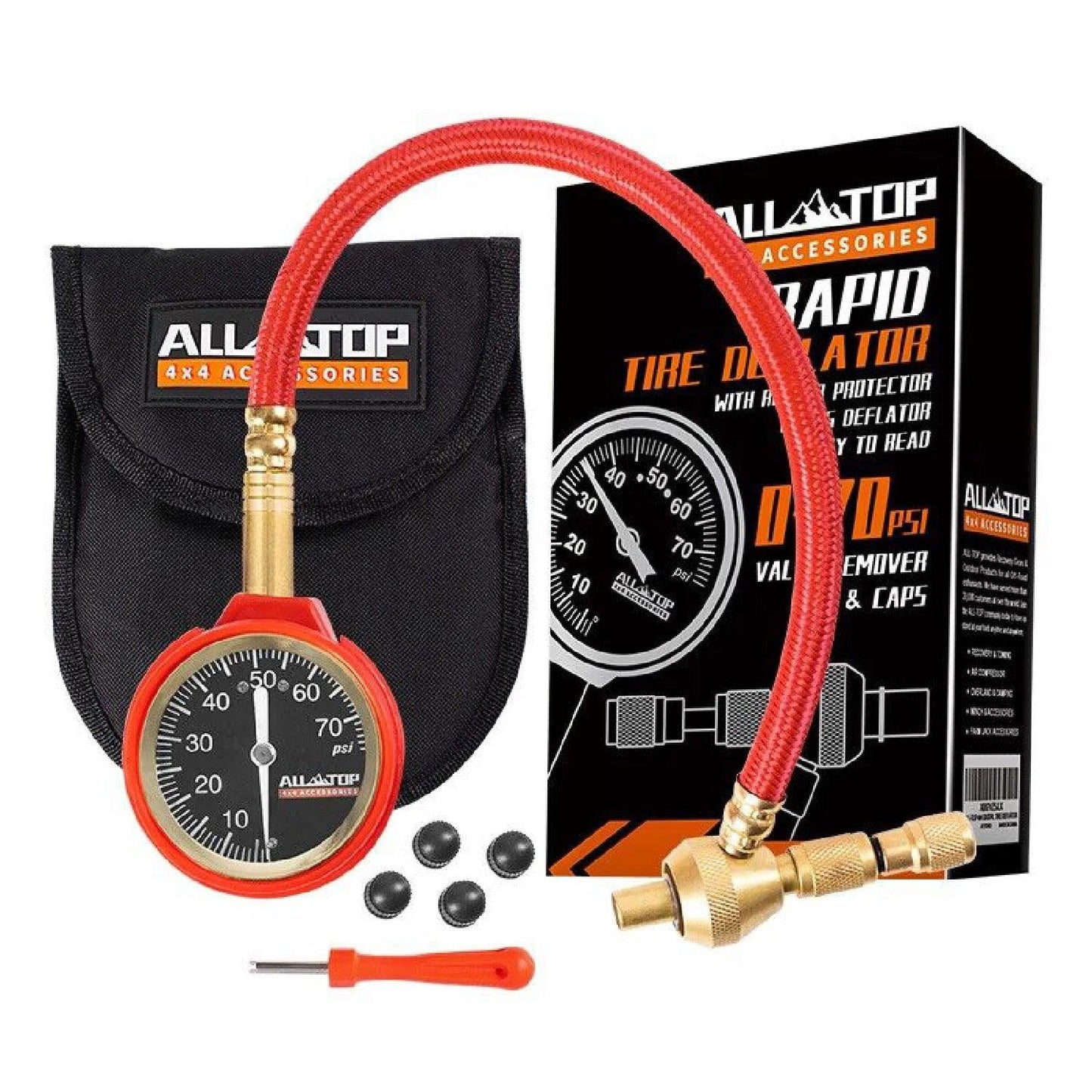 250PSI Digital Tire Pressure Inflator Gauge Aluminum Alloy LCD Tyre Pressure Meter Tyre Inflator Deflator