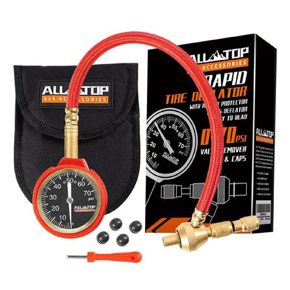 250PSI Digital Tire Pressure Inflator Gauge Aluminum Alloy LCD Tyre Pressure Meter Tyre Inflator Deflator