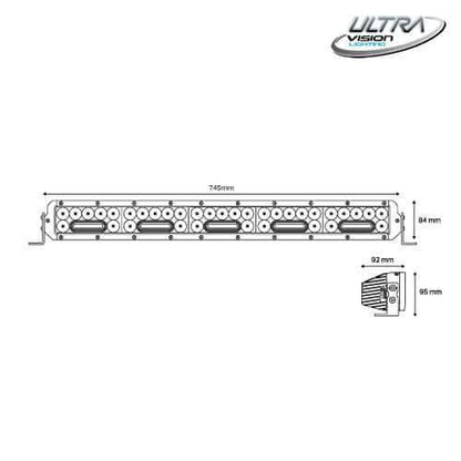 255W 30″ LED Light Bar LED Light Bars