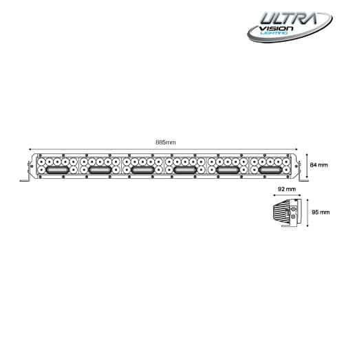 305W 35″ LED Light Bar LED Light Bars