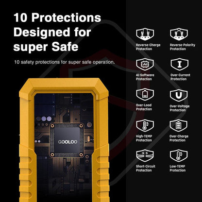 4000A Start Power Bank 26800mAh Jump Starter Car Booster External Battery 12V Starting Device for Petrol Diesel Powerbank Portable Jump Starter