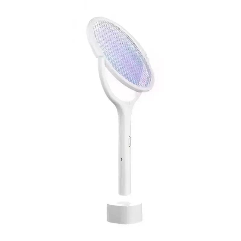 5 In 1 Fast Charging Racket Kill Fly Bug Safety Insulated Battery Powered Lamp ABS Adjustable Electric Mosquito Swatter Bug Zapper