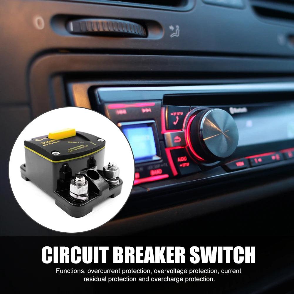 50A 60A 80A 100A 150A 200A 250A 300A AMP Circuit Breaker Fuse Reset 12-48V DC Breaker Waterproof 2022 Circuit Breaker