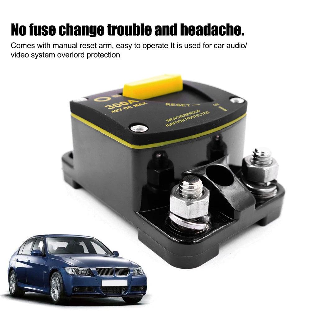 50A 60A 80A 100A 150A 200A 250A 300A AMP Circuit Breaker Fuse Reset 12-48V DC Breaker Waterproof 2022 Circuit Breaker