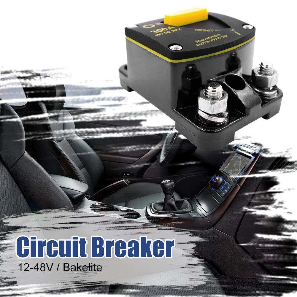 50A 60A 80A 100A 150A 200A 250A 300A AMP Circuit Breaker Fuse Reset 12-48V DC Breaker Waterproof 2022 Circuit Breaker