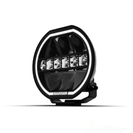RoadVision 8" LED Driving Light Combo Beam S8 Stealth (PAIR) Inc Harness
