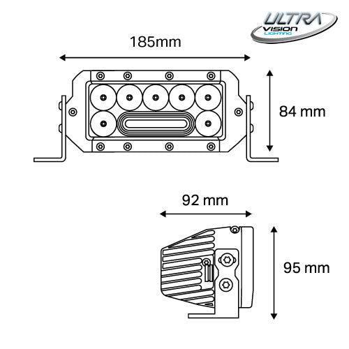 55W 7″ LED Light Bar LED Light Bars