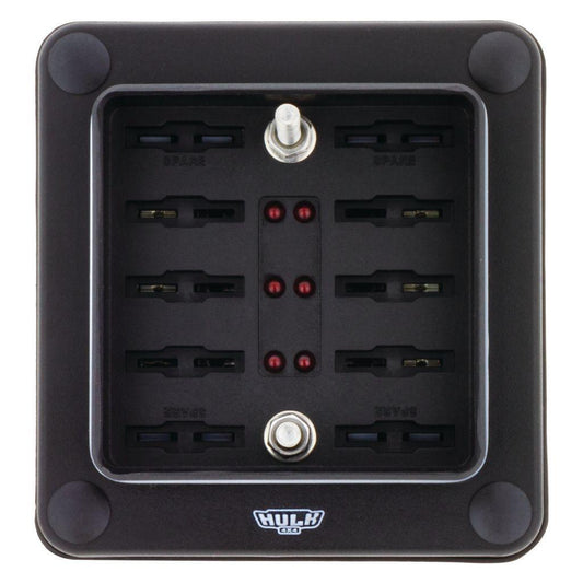 6 Way Weather Proof ATS Blade Fuse Box w/ LEDs - Fuse Box - Hulk 4x4