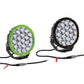 7” Round - 106w LED Driving Lamps Kit - (Green/Black Bezel) Driving Lights